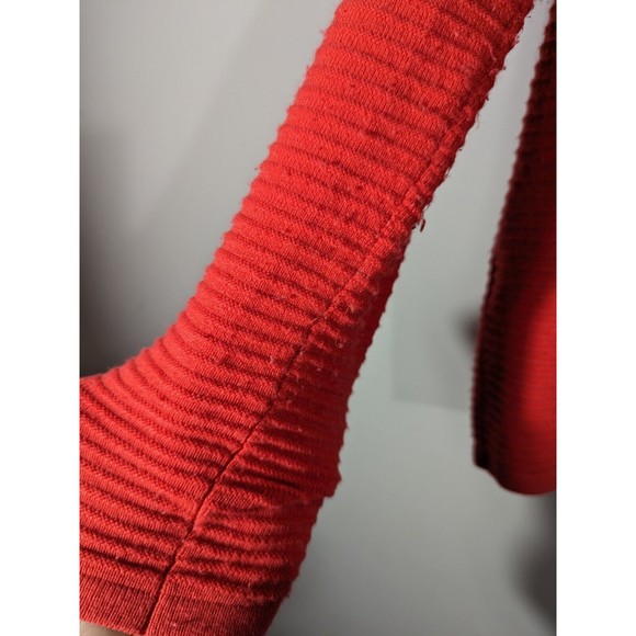 French Connection Red Mock Neck Long Sleeve Sweater Women Size S - Picture 6 of 7